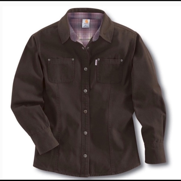 Carhartt Flannel Lined Canvas Shirt 